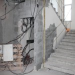 Электрощитовая под лестницей